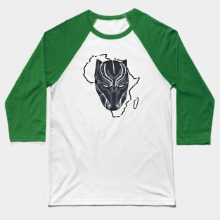 Black Panther Mask Baseball T-Shirt